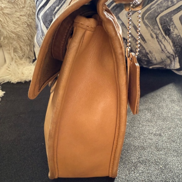 PROJECT Coach Willis 9927 Camel with nickel hardware VINTAGE - Picture 5 of 14